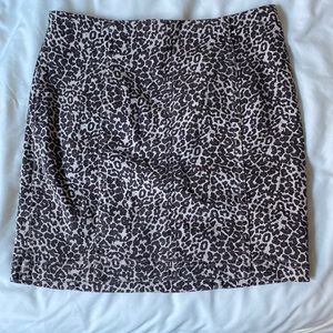 Free People cheetah mini skirt